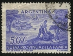 Stamps Argentina -  Homenajes a las nuevas provincias de Argentina, Nueva Provincia de la Pampa.