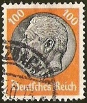 Stamps Germany -  IMPERIO ALEMAN - MEDALLON  PAUL VON HINDENBURG