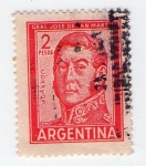 Stamps Argentina -  20  Gral. José de Sanmartín 