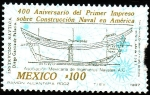 Stamps Mexico -  400 aniversario del primer impreso sobre construcción naval