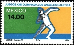 Sellos de America - Mxico -  Olimpiada de los Angeles