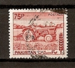 Sellos de Asia - Pakistn -  Serie Basica./ Tractor.