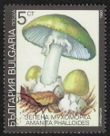 Sellos de Europa - Bulgaria -  SETAS-HONGOS: 1.120.031,01-Amanita phalloides -Dm.991.7-Y&T.3352-Mch.3886-Sc.3597