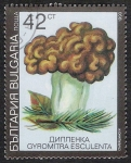 Sellos del Mundo : Europe : Bulgaria : SETAS-HONGOS: 1.120.035,01-Gyromitra esculenta -Dm.991.11-Y&T.3356-Mch.3890-Sc.3601