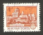 Stamps Hungary -  vista de la ciudad de esztergom