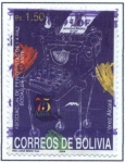 Stamps Bolivia -  Asociacion Periodistas de La Paz - Bodas de Brillante