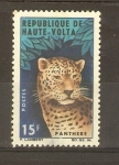 Sellos de Africa - Burkina Faso -  LEOPARDO