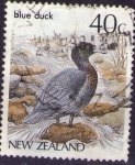 Stamps New Zealand -  Pato azul