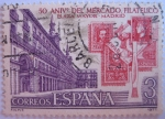 Sellos de Europa - Espa�a -  aniversario del mercado filatelico de la plaza mayor de madrid