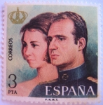 Sellos de Europa - Espa�a -  don juan carlos I y doña sofia,reyes de españa