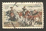 Stamps United States -  centº del nacimiento de charles m. russell