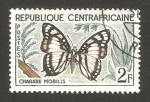 Stamps Central African Republic -  mariposa charaxe mobilis