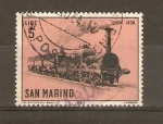 Stamps San Marino -  LOCOMOTORA   LION   1838