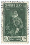 Stamps Chile -  IV Centenario de la Fundacion de Santiago