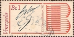 Stamps America - Venezuela -  Bicentenario del Nacimiento de Simón Bolívar, 1783-1983. Firma de Bolívar.