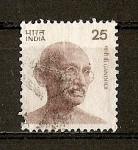 Sellos de Asia - India -  Gandhi.