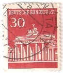 Stamps : Europe : Germany :  Puerta de Brandenburgo