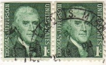 Stamps United States -  Thomas Jeferson