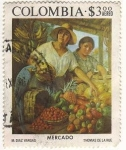 Stamps Colombia -  mercado