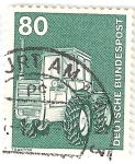 Stamps Germany -  Tractor