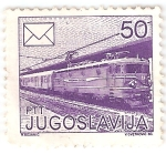 Stamps : Europe : Yugoslavia :  Tren de correos