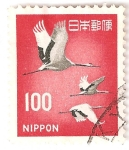 Stamps Japan -  grullas