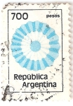 Stamps : America : Argentina :  Escarapela