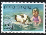 Sellos del Mundo : Europe : Romania : Perro salvavidas