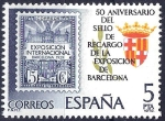 Sellos de Europa - Espa�a -  2549  50 Aniv.º  del sello de recargo de la exposición de Barcelona