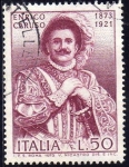 Sellos de Europa - Italia -  Italia 1973 Scott 1137 Sello º Enrico Caruso (1873-1921) Duque Rigoleto usado timbre, francobollo