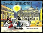 Stamps Grenada -  Grenada Grenadines 1989 Scott 1061 Sello ** Walt Disney Opera House Paris Mickey y Minnie 5c