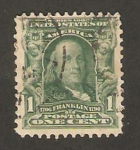 Stamps United States -  benjamín franklin, presidente