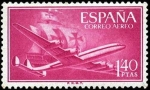 Sellos de Europa - Espaa -  Superconstellation y nao Santa María