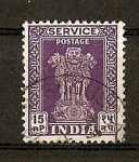 Stamps India -  Columna de Asoka / Valor en Naye Paisa.