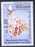 Sellos de America - Bolivia -  Amistad y Cooperación CUBA - BOLIVIA