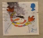 Stamps United Kingdom -  muñeco nieve