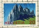 Stamps Switzerland -  Alpes 