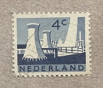 Stamps Netherlands -  Centrales eléctricas