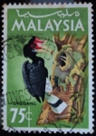 Sellos del Mundo : Asia : Malaysia : Enggang / Cálao Rinoceronte