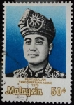 Stamps Malaysia -  Coronación del Rey Hussein bin Onn 1976