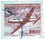 Sellos de America - Chile -  Avión