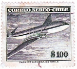 Sellos de America - Chile -  Avión