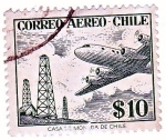 Sellos de America - Chile -  Avión