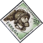 Stamps Spain -  1225 Fragmento de la batalla de Muhlberg