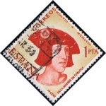 Stamps Spain -  1228  Retrato de Strigel