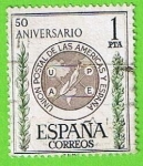 Stamps Spain -  1462  L Aniversario de la union postal de las Americas y España