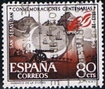 Stamps Spain -  San Sebastian (Incendio de 1813)