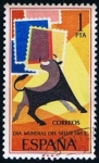 Stamps Spain -  1668  Dia del sello 1965