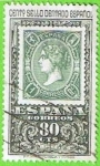 Stamps Spain -  1689  Centenario del Primer Sello dentado