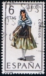 Stamps Spain -  1844  Traje Regional de Gerona